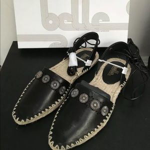 Belle by Sigerson Morrison Leather Espadrille US7